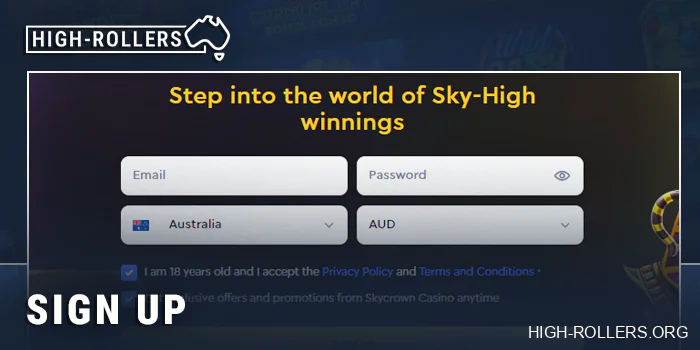 Create an account at high roller casino to claim your bonus